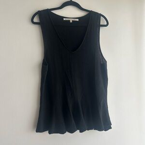 RACHEL Rachel Roy Black V-Neck Tank Top